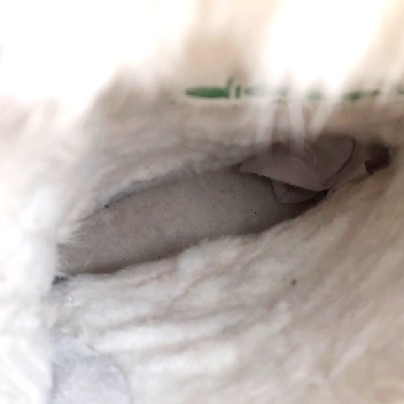 Diadora Vintage White Fur & Leather Wedge Heel Boots - Picture 7 of 16